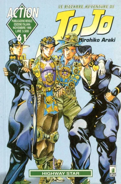 Cover of Le bizzarre avventure di JoJo 61: Highway star
