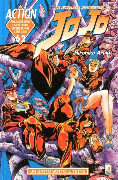 Cover of Le bizzarre avventure di JoJo 62: Un gatto sotto il tetto