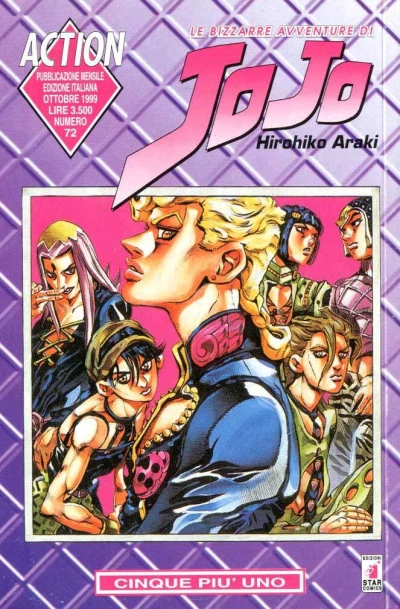 Cover of Le bizzarre avventure di JoJo 72: Cinque piu' uno