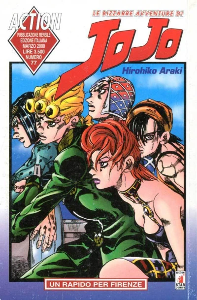 Cover of Le bizzarre avventure di JoJo 77: Un rapido per firenze