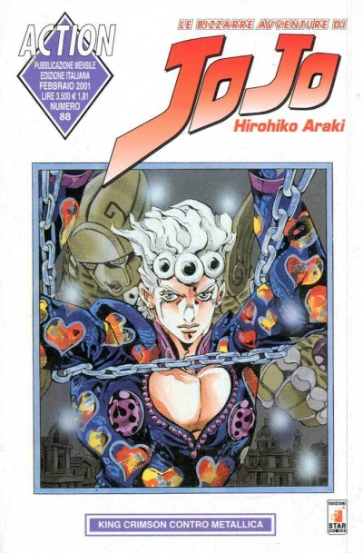 Cover of Le bizzarre avventure di JoJo 88: King Crimson contro Metallica