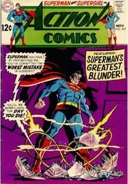 Cover of Superman's Greatest Blunder; The Boy Who Broke Supergirl's Heart!