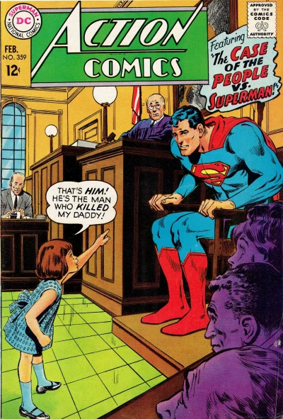 Cover of The Case of the People against Superman! / The Super-Initiation of Supergirl!