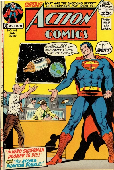 Cover of The Hero Superman Doomed to Die! / The Shocking Secret of Super-X!