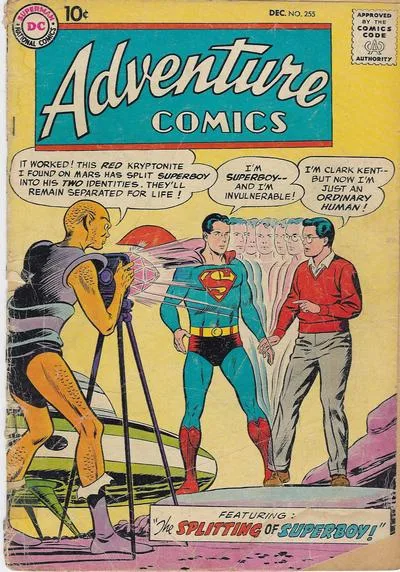 Cover of The Splitting of Superboy ; The War That Never Ended! ; Aquaman's Double Trouble