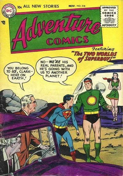 Cover of The Two Worlds of Superboy