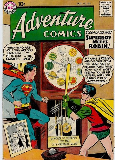 Cover of Superboy Meets Robin The Boy Wonder / Prisoners of Dimension Zero! / The Ocean of 1,000,000 B.C.