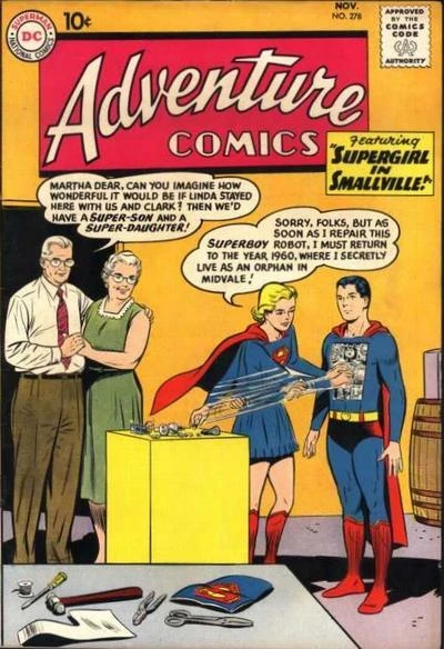 Cover of Supergirl in Smallville!/Aqualad Goes To School!
