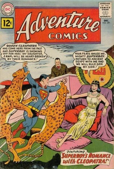 Cover of Superboy's Romance with Cleopatra / The Bizarro Perfect Crimes!