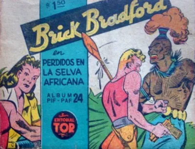 Cover of Brick Bradford en perdidos en la selva Africana