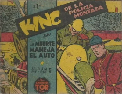 Cover of King de la Policia Montada en la Muerte Maneja el Auto