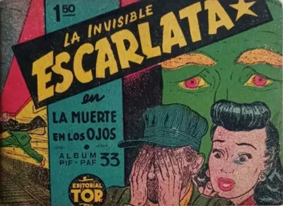Cover of La Invisible Escarlata en la Muerte en los Ojos