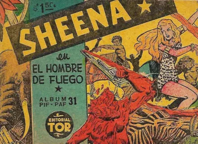 Cover of Sheena en el Hombre de Fuego