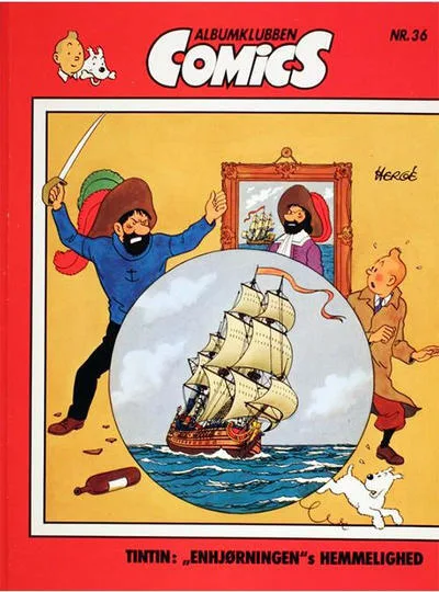 Cover of Tintin: "Enhjorningen"s Hemmelighed
