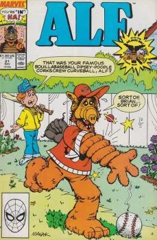Cover of ["That was your famous bouillabaseball dipsey-doodle corkscrew curveball, ALF?"]