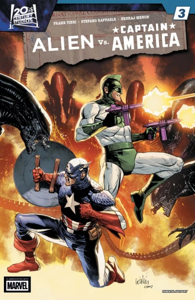 Cover of Alien vs. Captain America #3