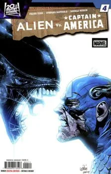 Cover of Alien vs. Captain America #4