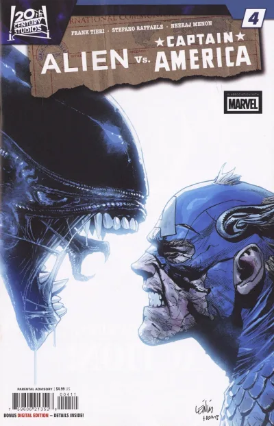 Cover of Alien vs. Captain America #4