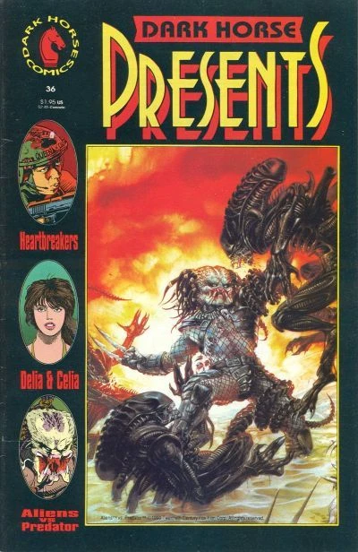 Cover of Aliens vs. Predator; Heartbreakers; Delia & Celia