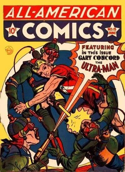 Cover of Gary Concord, the Ultra-Man: "Marman's Monsters Have Escaped"