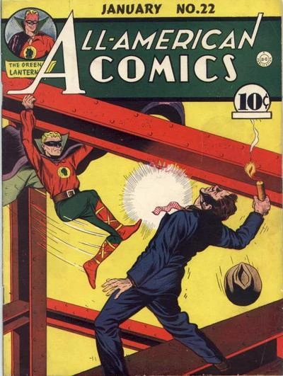 Cover of The Green Lantern Aids Police
