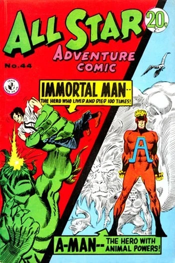 Cover of Immortal Man ; A-Man (Animal Man)