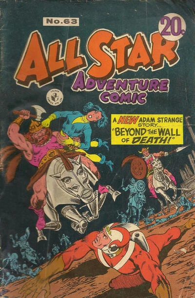 Cover of Adam Strange "Beyond the Wall of Death!"
