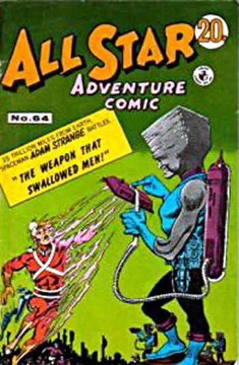 Cover of Adam Strange "The Weapon that Swallowed Men!"
