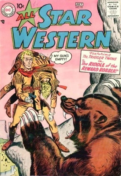Cover of Trigger Twins: "The Riddle of the Reward Robber"