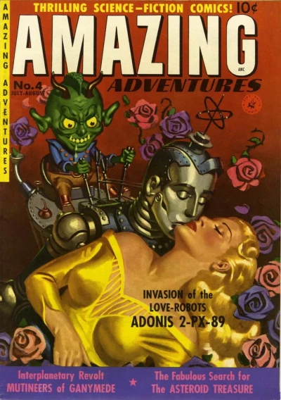 Cover of Invasion Of The Love-Robots Adonis 2-PX-89