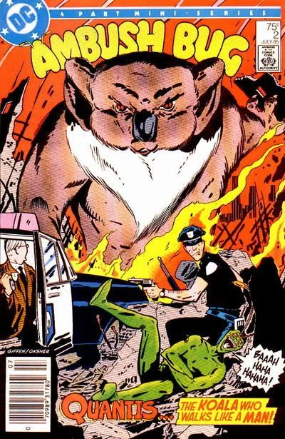 Cover of Ambush Bug Versus the Koala Who Walks Like a Man!! (Awwww, Cute)