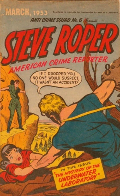 Cover of Steve Roper : The Mystery of the Underwater Laboratory