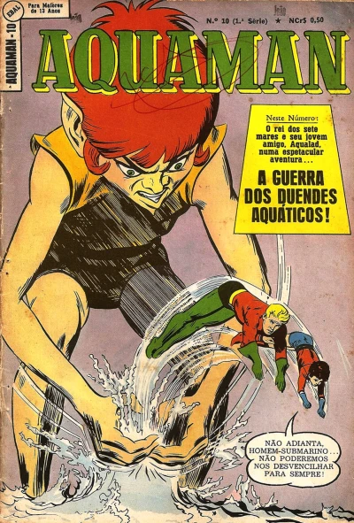 Cover of A guerra dos duendes aquáticos; Homem-Submarino enfrenta o Domador de Animais