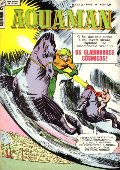 Cover of A ameaça das feras anfíbias; Os gladiadores cósmicos; Os primeiros homens-rãs