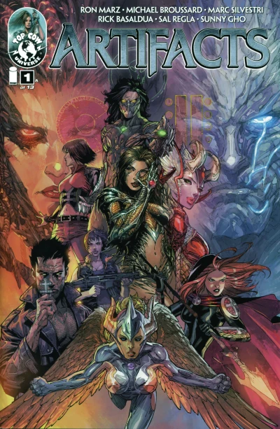 Cover of "Artifacts" part 1 of 13; "Origin: Witchblade"