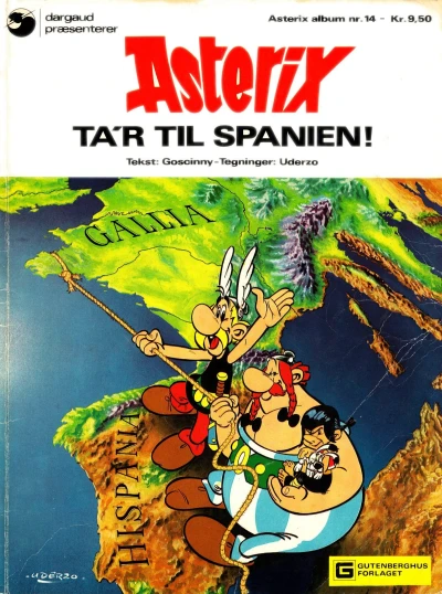 Cover of Asterix ta'r til Spanien