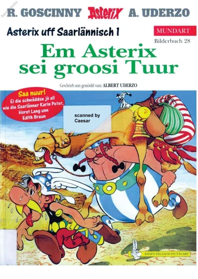 Cover of Em Asterix sei groosi Tuur (Saarländische Mundart)