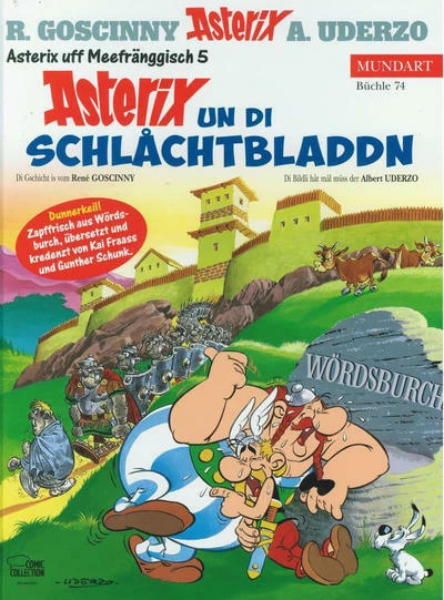 Cover of Asterix un di Schlåchtbladdn