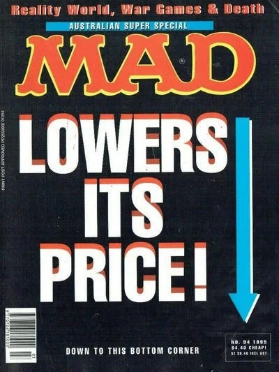 Cover of Mad Lowers Its Price!