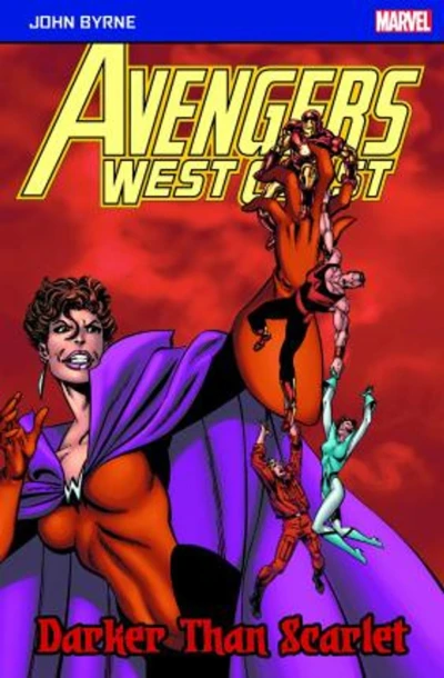 Cover of Avengers West Coast: Darker Than Scarlet