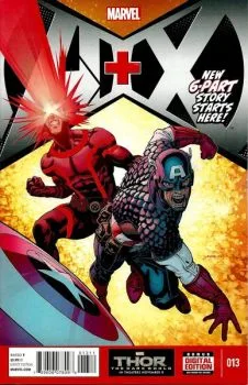 Cover of Captain America + Cyclops: Part 1; Black Widow + Emma Frost: Crash & Burn in Black & White!