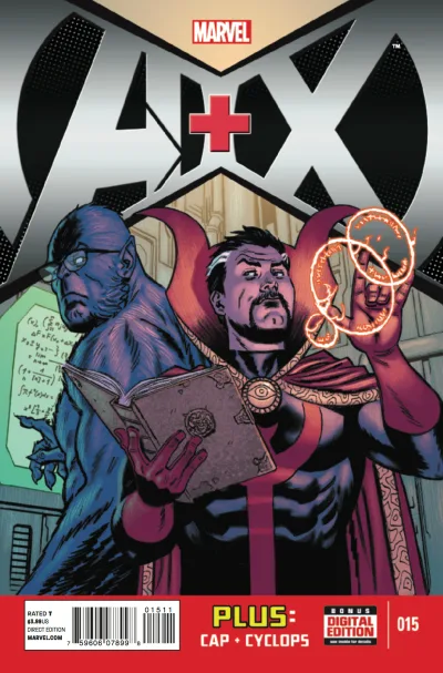Cover of Doctor Strange + The Beast; Captain America + Cyclops: Part 3
