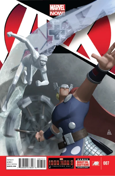 Cover of Iron Man + The Beast; The Mighty Thor + Iceman