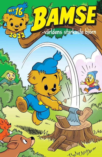 Cover of Bamse och fången i skogen; Mini-Hopp vill ha allt!; Bamse och det otroligt livsfarliga odjursmonstret; En bra sak; Den läskiga varulven; Sago-tävling