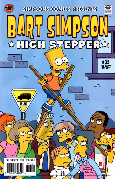 Cover of The Return of Truckasaurus, Today's Science Prank with Professor Frink, Barty & Milhousy, Elementary School Dropout