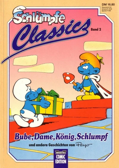 Cover of Schlümpfe Classics 2: Bube, Dame, Konig, Schlumpf