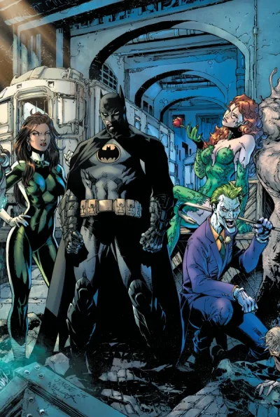 Cover of Cover E Jim Lee Batman Connecting Gatefold Variant