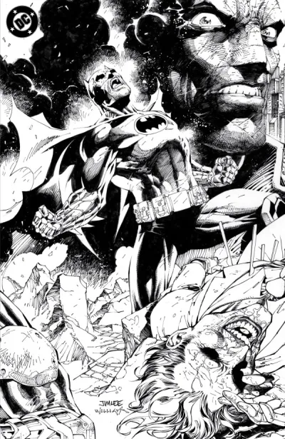 Cover of Jim Lee B&W Connecting Incentive Virgin Variant (1:608) Part 2