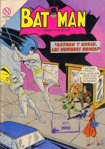 Cover of Batman Y Robin, Los Hombres Momias