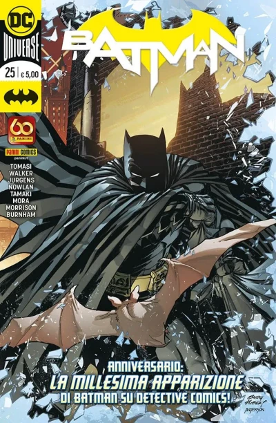Cover of Anniversario: La Millesima Apparizione Di Batman Su Detective Comics
